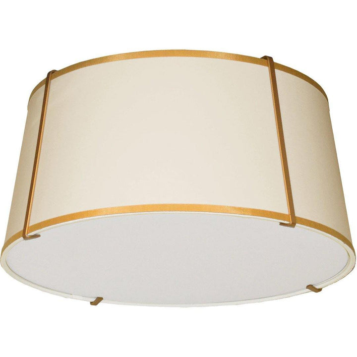 Steel Frame with Fabric Shade Flush Mount - LV LIGHTING