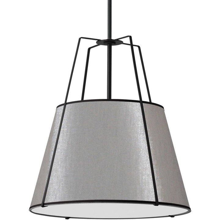 Steel Frame with Fabric Shade Chandelier - LV LIGHTING