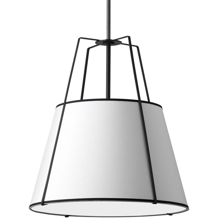 Steel Frame with Fabric Shade Chandelier - LV LIGHTING