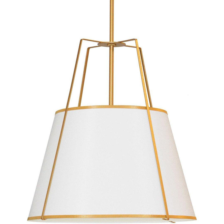 Steel Frame with Fabric Shade Chandelier - LV LIGHTING
