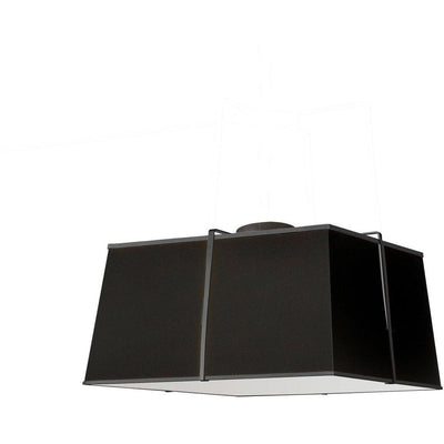 Steel Frame with Square Fabric Shade Flush Mount - LV LIGHTING