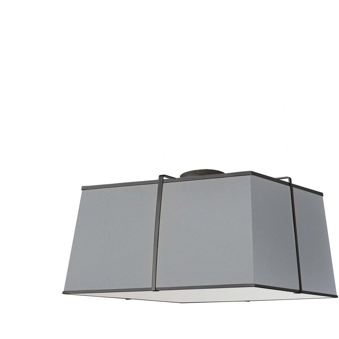 Steel Frame with Square Fabric Shade Flush Mount - LV LIGHTING
