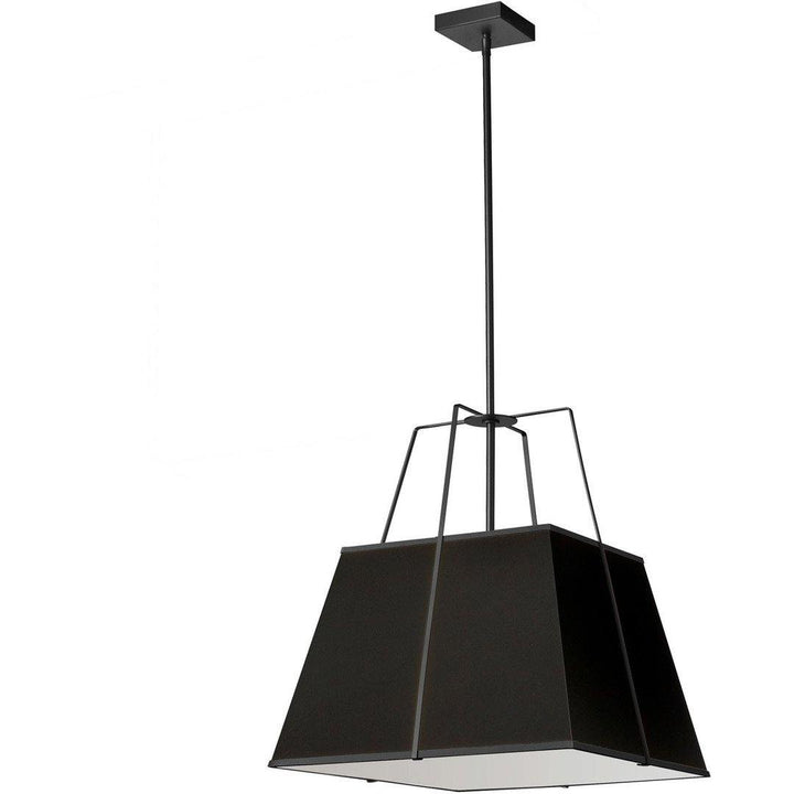 Steel Frame with Square Fabric Shade Pendant - LV LIGHTING
