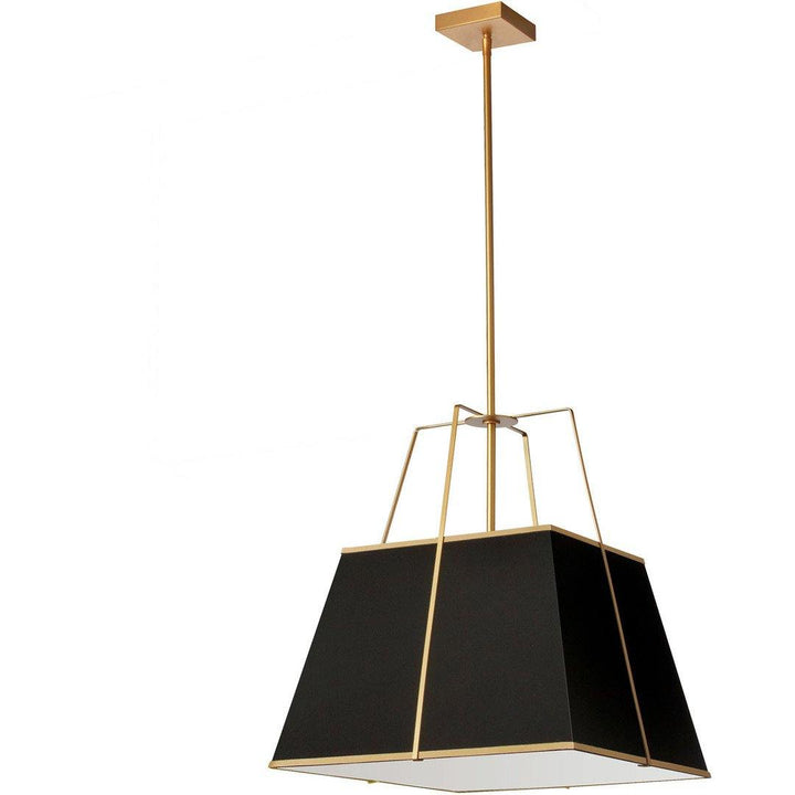 Steel Frame with Square Fabric Shade Pendant - LV LIGHTING