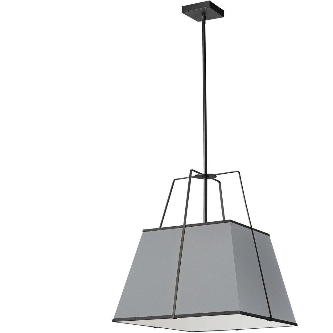 Steel Frame with Square Fabric Shade Pendant - LV LIGHTING