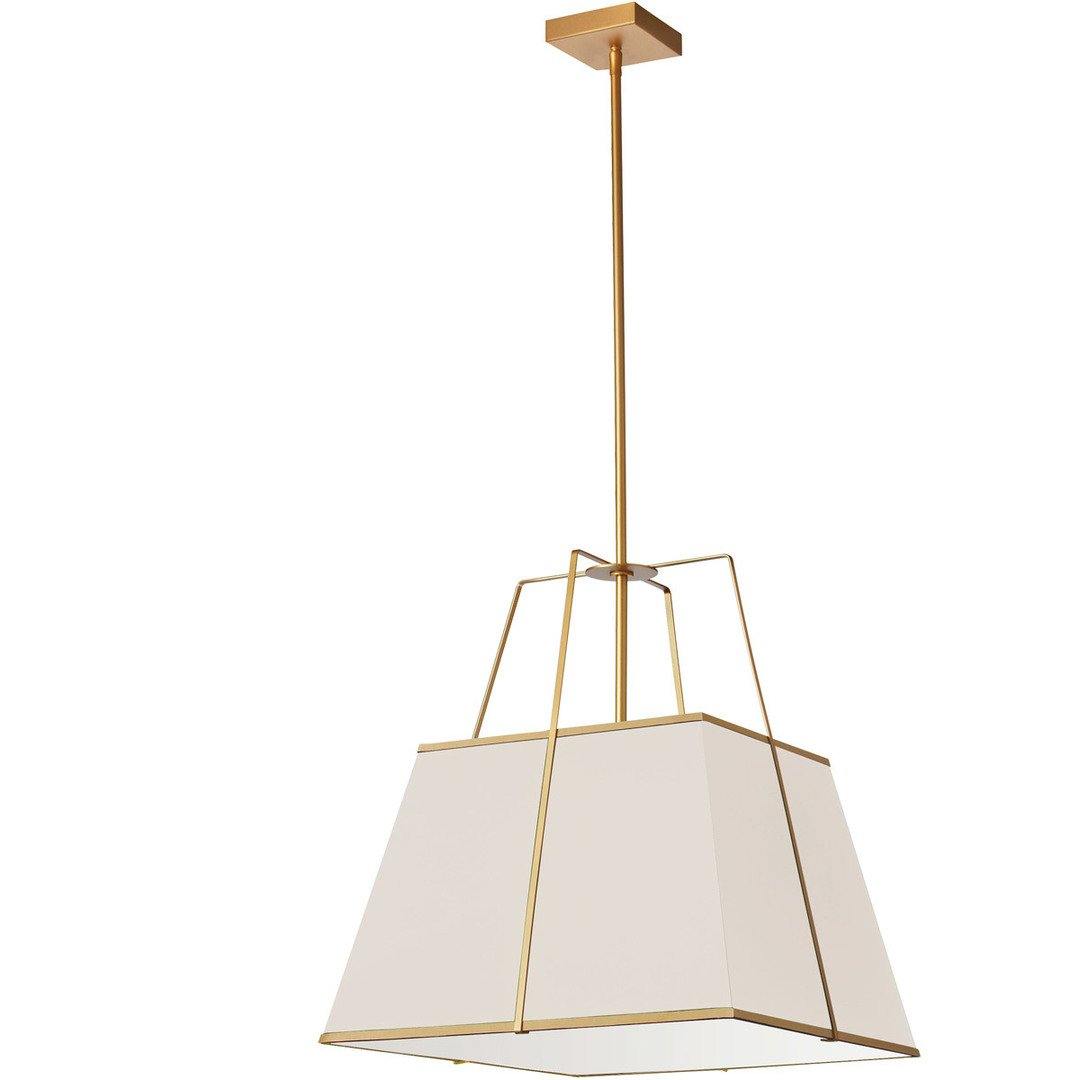 Steel Frame with Square Fabric Shade Pendant - LV LIGHTING