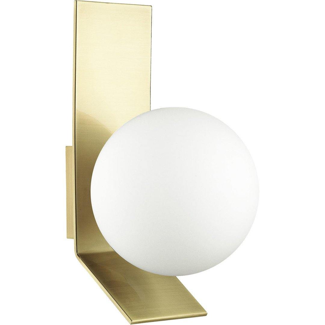 Steel with Frosted Globe Wall Sconce - LV LIGHTING