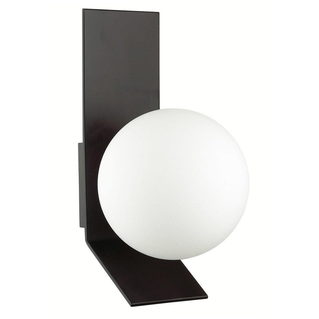 Steel with Frosted Globe Wall Sconce - LV LIGHTING