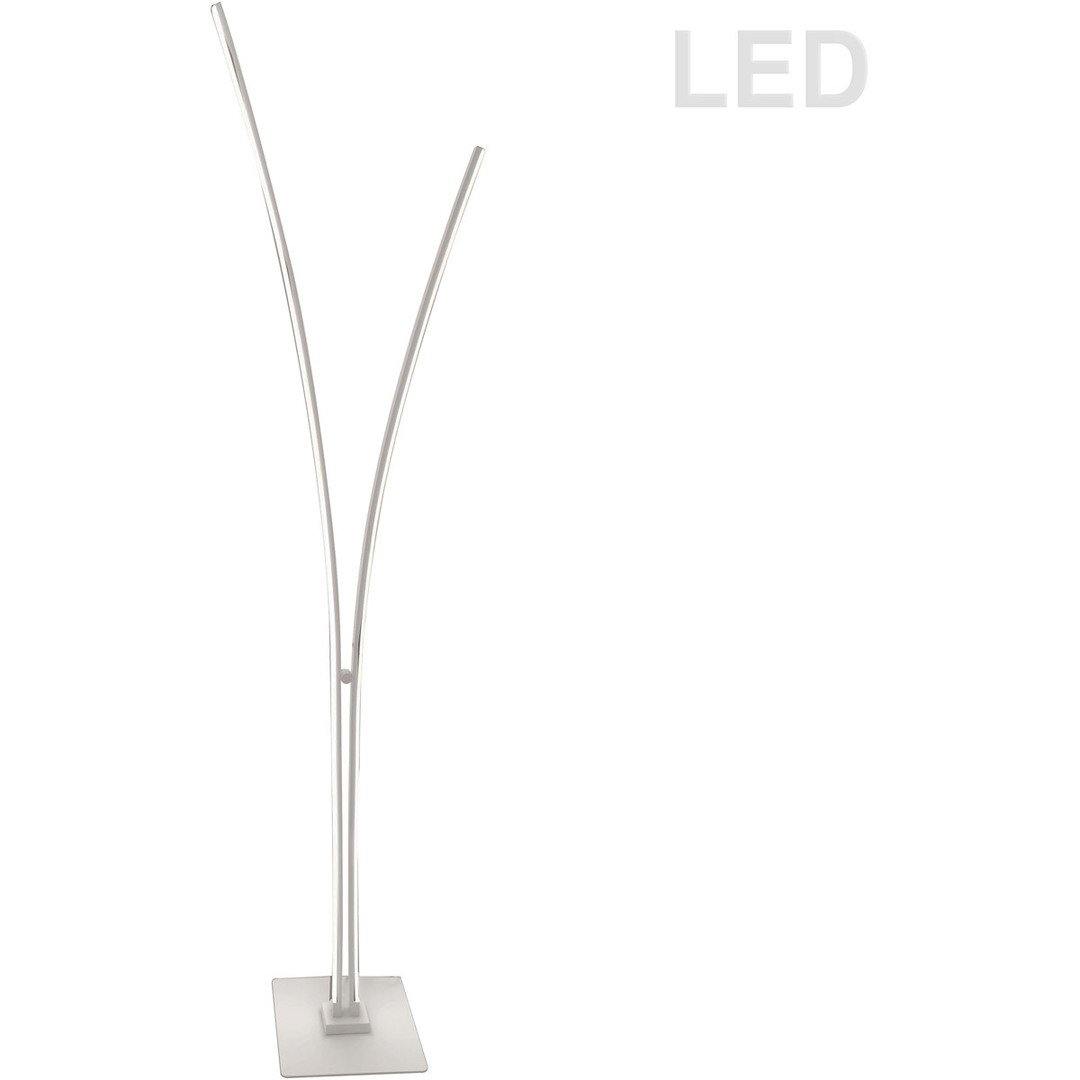 LED Steel Frame with Acrylic Shade Split Floor Lamp - LV LIGHTING