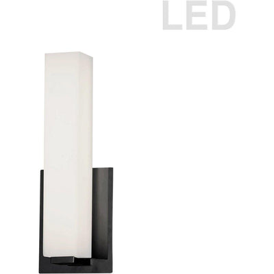 Steel Frame with Frosted Glass Shade Wall Sconce - LV LIGHTING