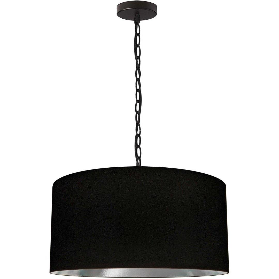 Steel with Fabric Drum Shade Pendant - LV LIGHTING