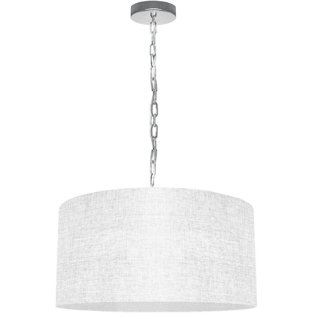 Steel with Fabric Drum Shade Pendant - LV LIGHTING