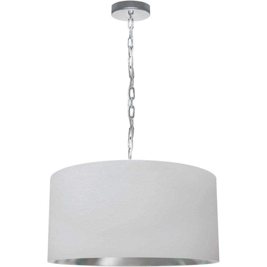 Steel with Fabric Drum Shade Pendant - LV LIGHTING