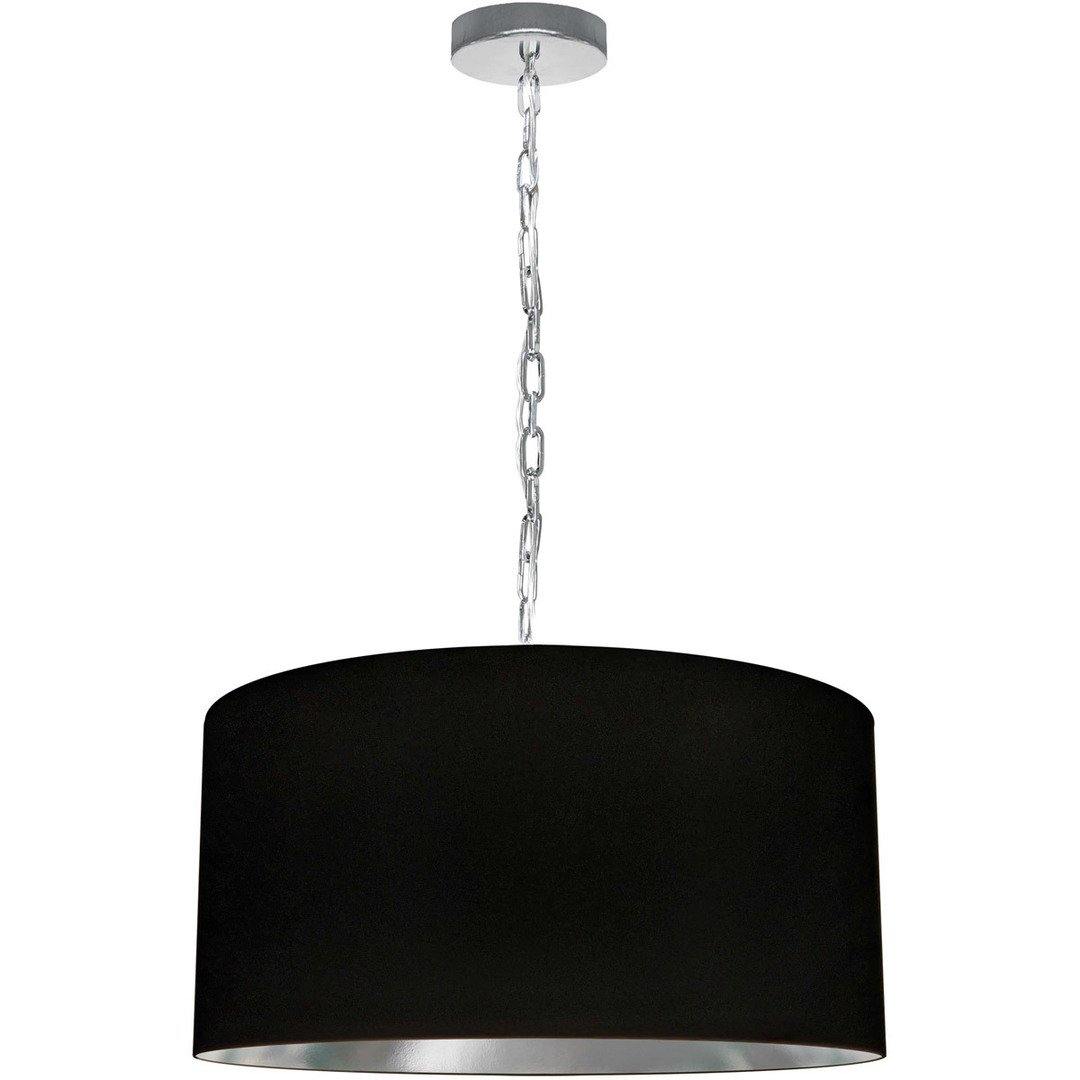 Steel with Fabric Drum Shade Pendant - LV LIGHTING