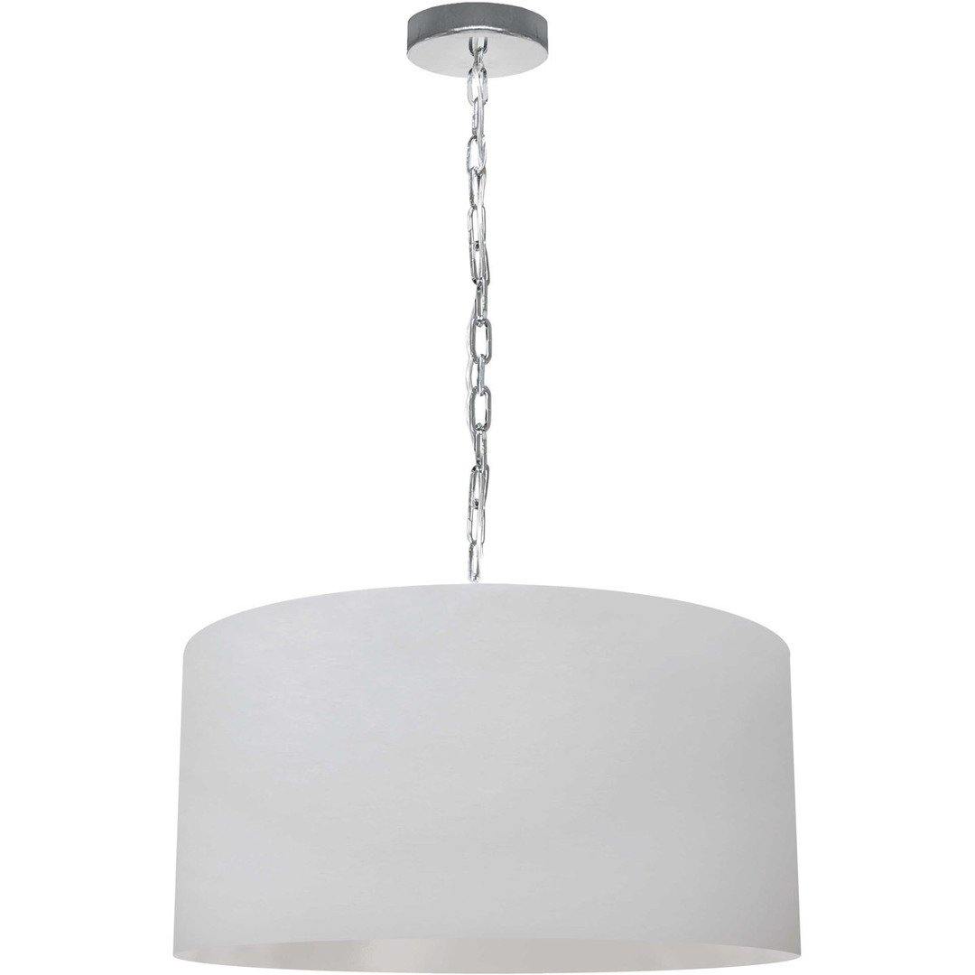 Steel with Fabric Drum Shade Pendant - LV LIGHTING