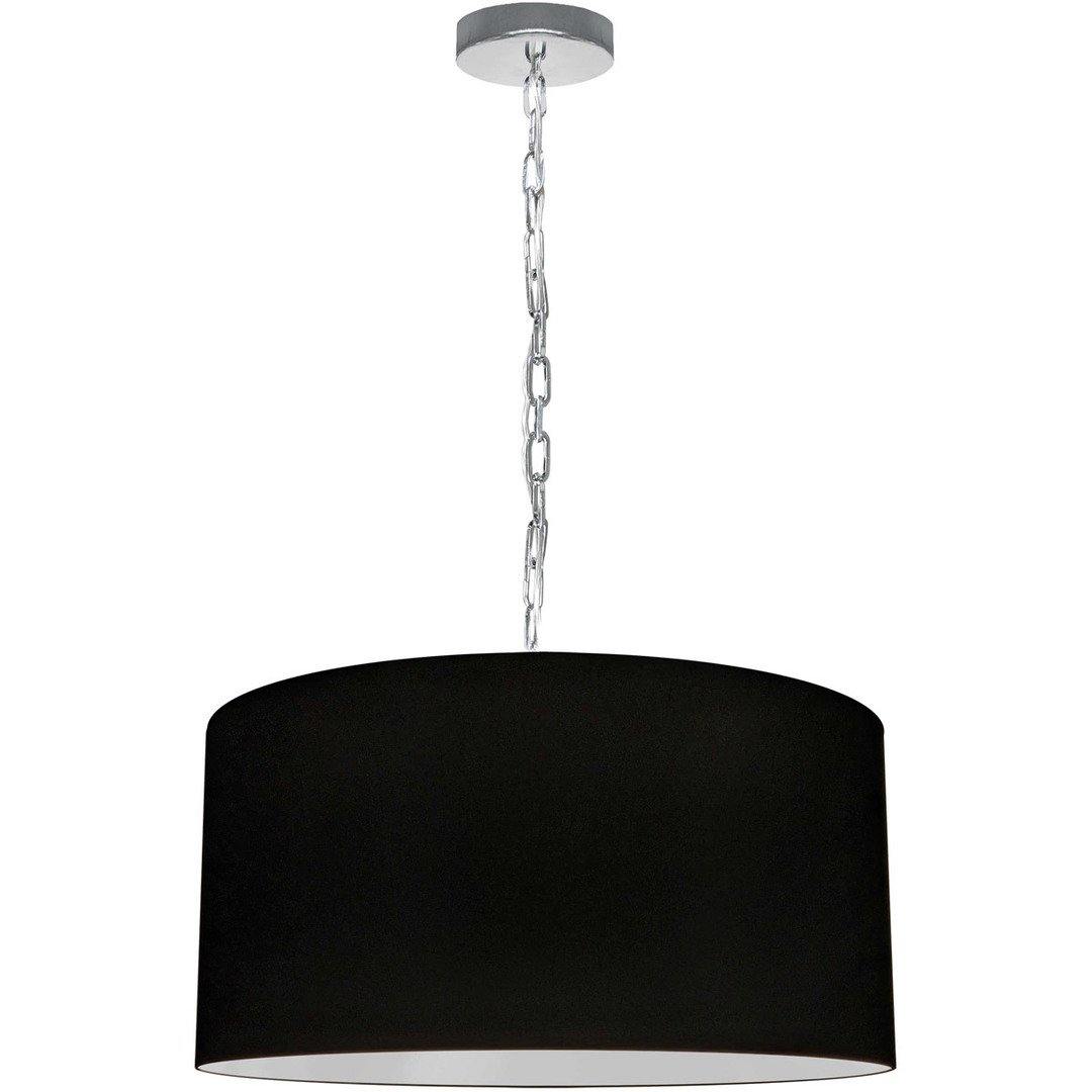 Steel with Fabric Drum Shade Pendant - LV LIGHTING