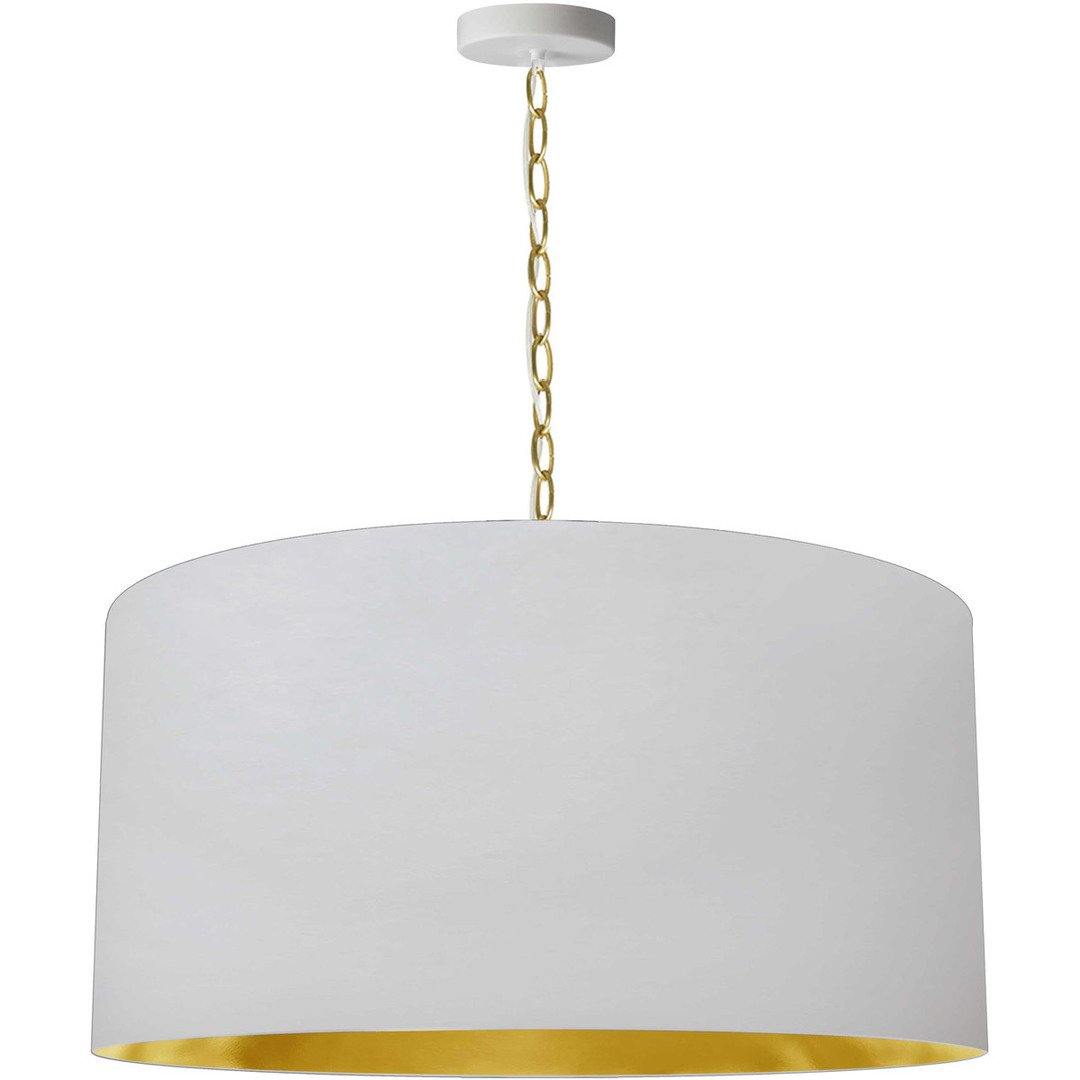 Steel with Fabric Drum Shade Chandelier - LV LIGHTING