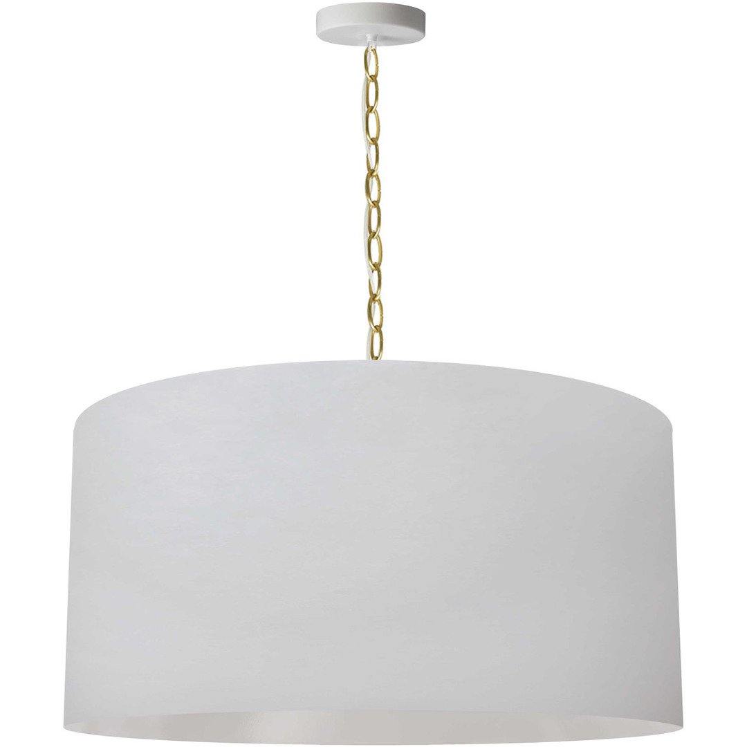 Steel with Fabric Drum Shade Chandelier - LV LIGHTING