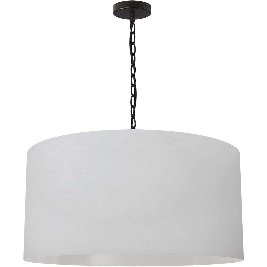 Steel with Fabric Drum Shade Chandelier - LV LIGHTING