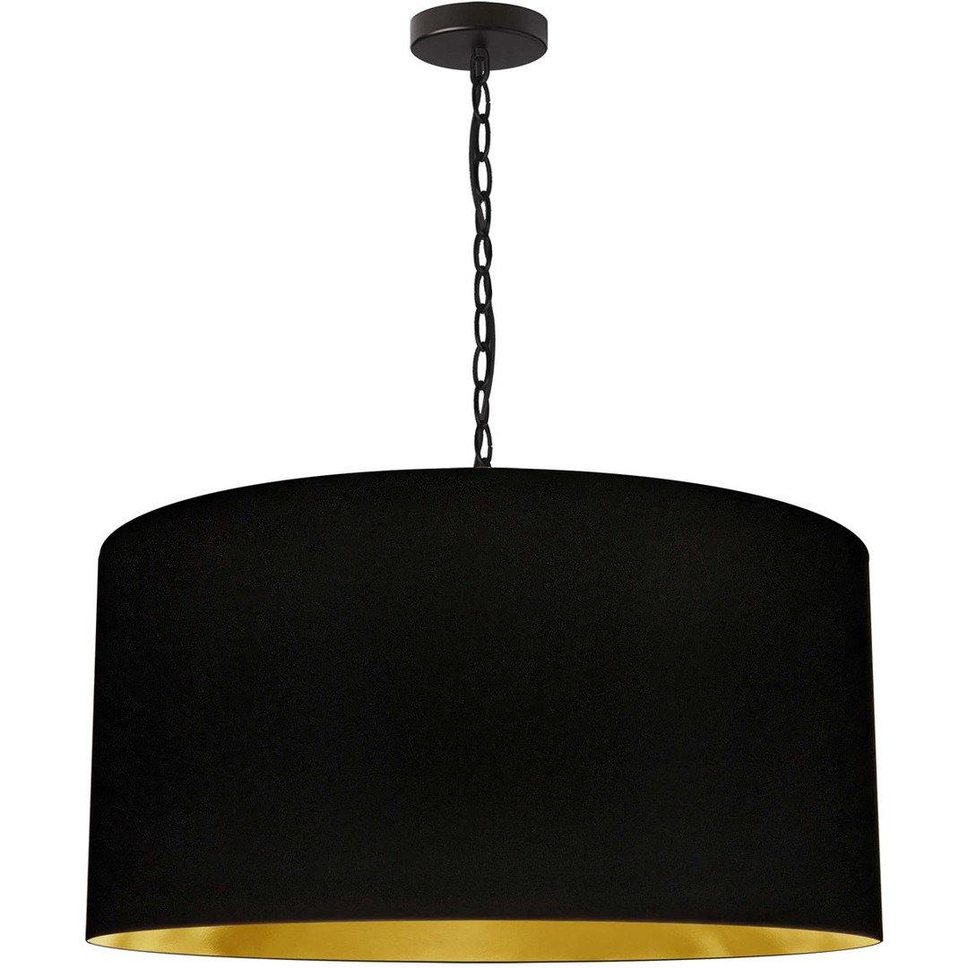 Steel with Fabric Drum Shade Chandelier - LV LIGHTING