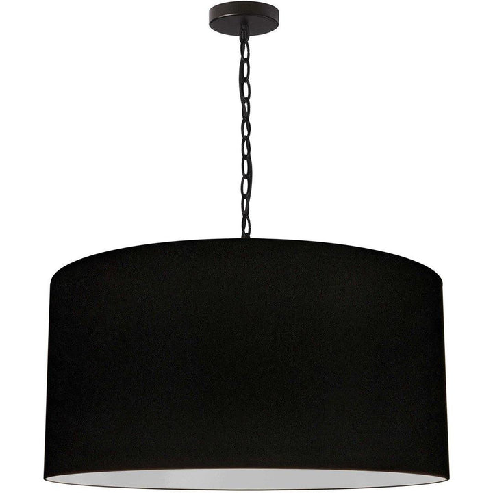 Steel with Fabric Drum Shade Chandelier - LV LIGHTING