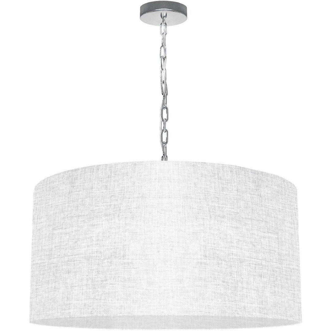 Steel with Fabric Drum Shade Chandelier - LV LIGHTING