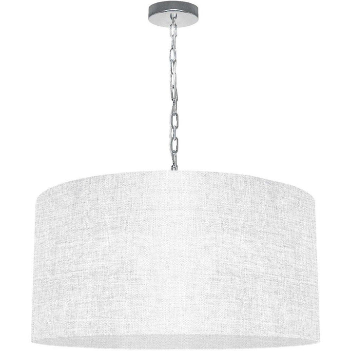 Steel with Fabric Drum Shade Chandelier - LV LIGHTING