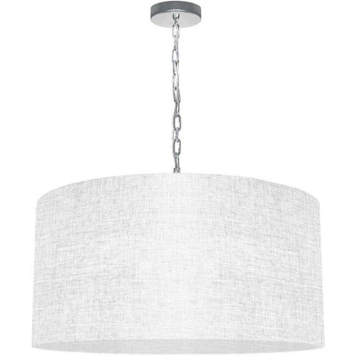 Steel with Fabric Drum Shade Chandelier - LV LIGHTING