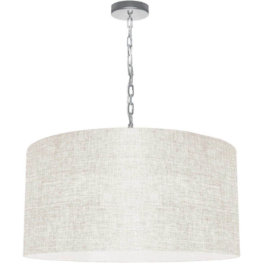 Steel with Fabric Drum Shade Chandelier - LV LIGHTING