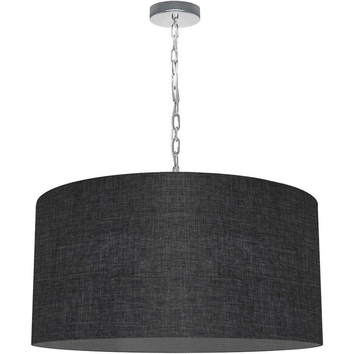 Steel with Fabric Drum Shade Chandelier - LV LIGHTING