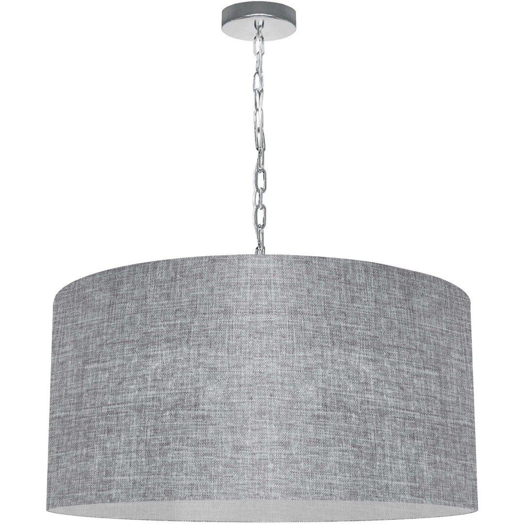Steel with Fabric Drum Shade Chandelier - LV LIGHTING
