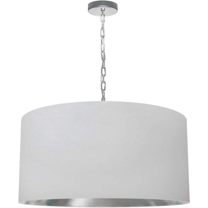 Steel with Fabric Drum Shade Chandelier - LV LIGHTING