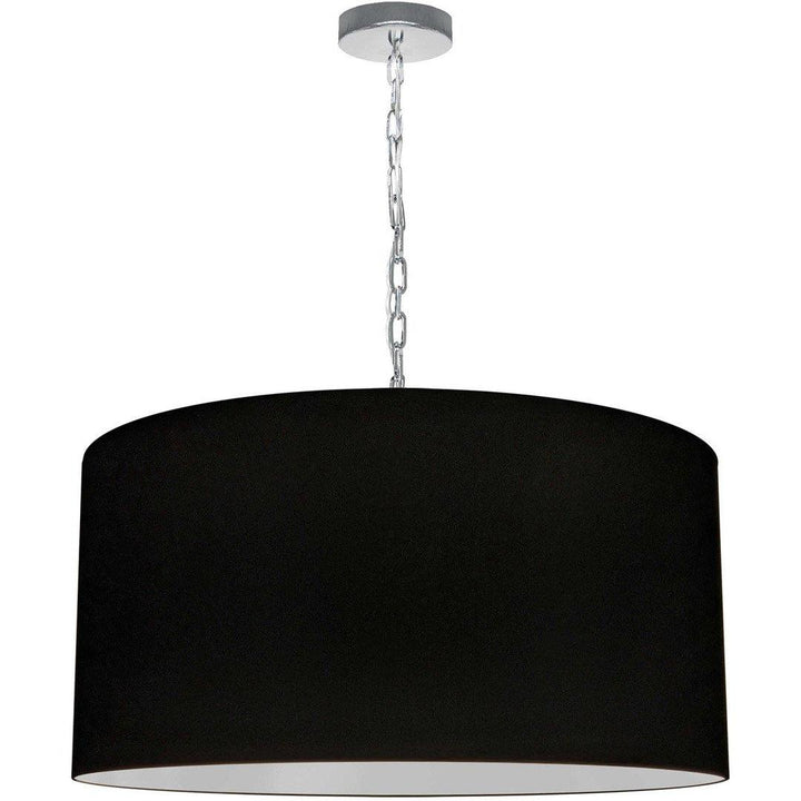 Steel with Fabric Drum Shade Chandelier - LV LIGHTING
