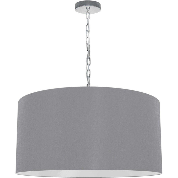 Steel with Fabric Drum Shade Chandelier - LV LIGHTING