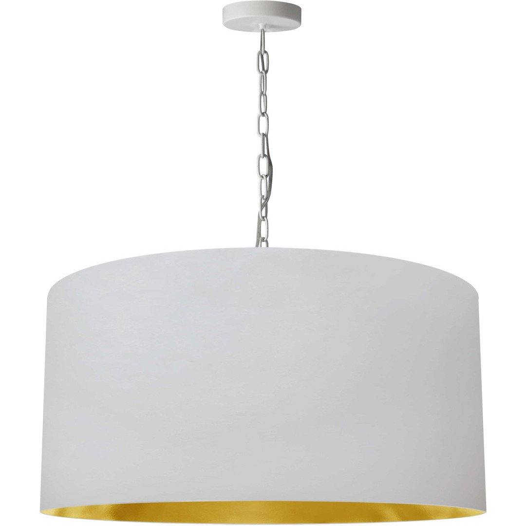 Steel with Fabric Drum Shade Chandelier - LV LIGHTING