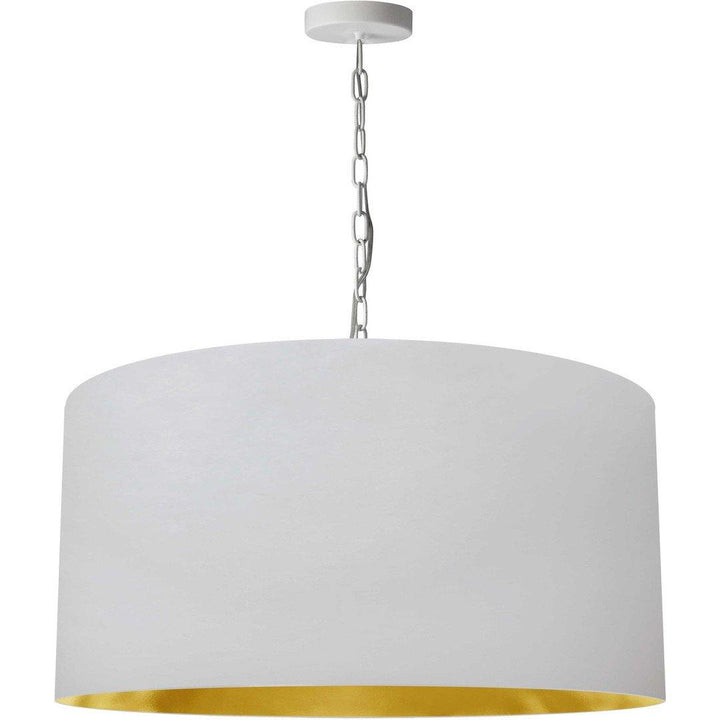 Steel with Fabric Drum Shade Chandelier - LV LIGHTING