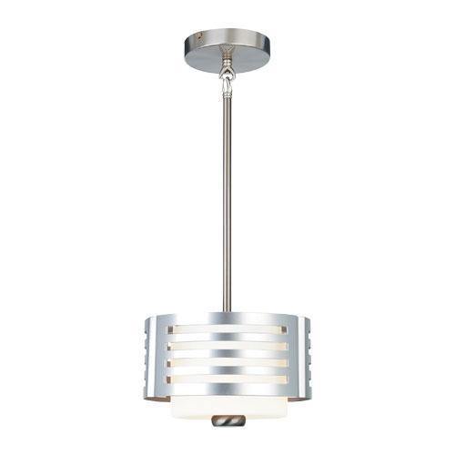 Silver Hollow with Frosted Glass Shade Pendant - LV LIGHTING