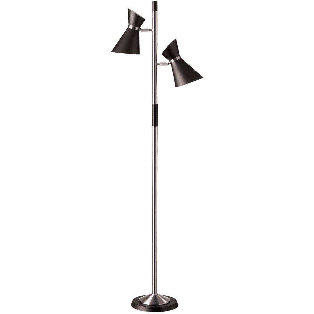 Steel with Double Head Floor Lamp - LV LIGHTING