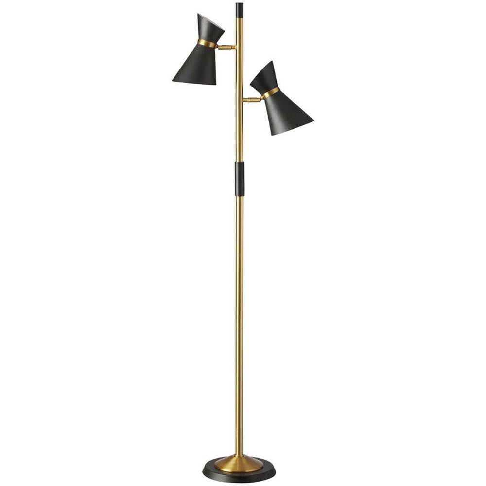 Steel with Double Head Floor Lamp - LV LIGHTING