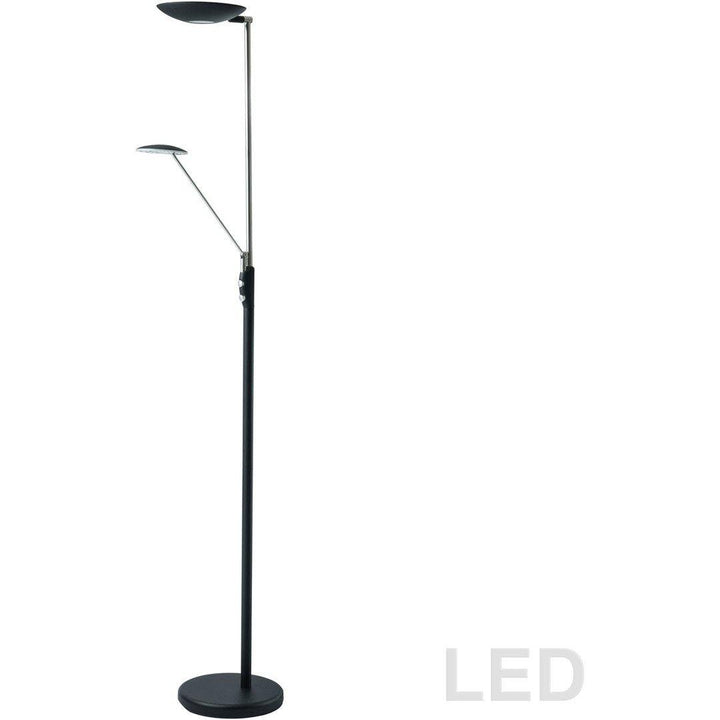 LED Steel Double Head Task Floor Lamp - LV LIGHTING