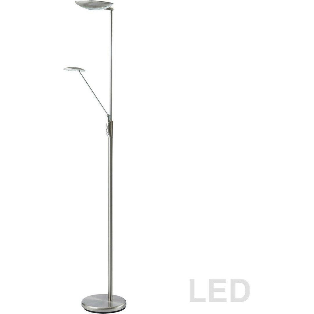 LED Steel Double Head Task Floor Lamp - LV LIGHTING