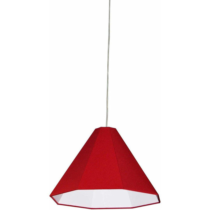 Hexagon Fabric Cone Shade Pendant - LV LIGHTING