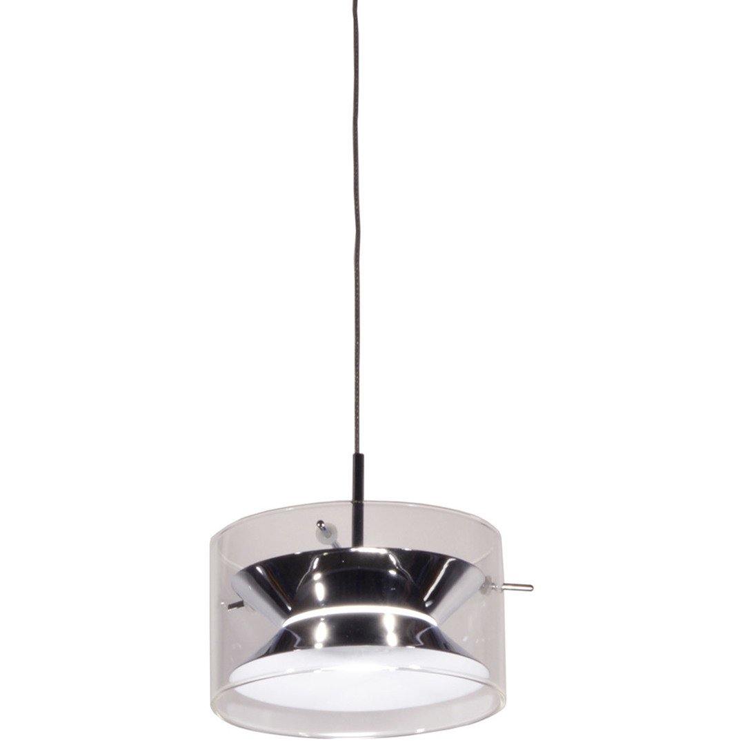 LED Polished Chrome with Clear Glass Shade Mini Pendant - LV LIGHTING