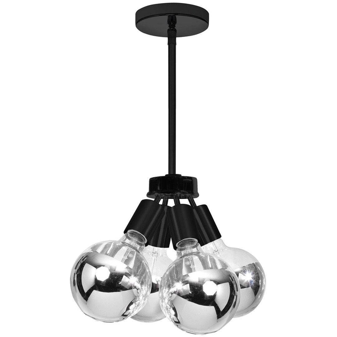 Steel with 4 Visible Lightbulb Industrial Pendant - LV LIGHTING