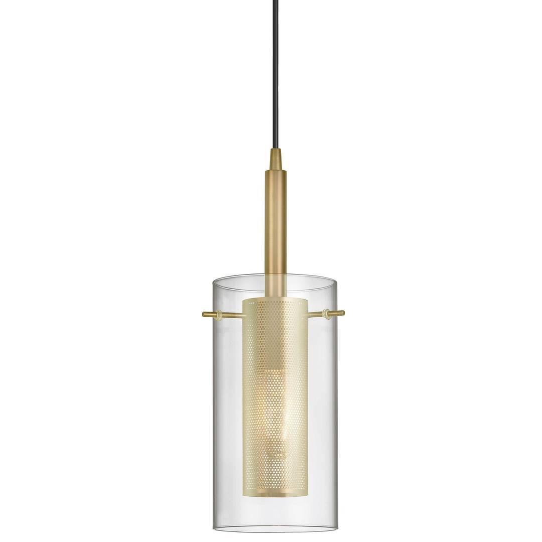 Steel with Clear Glass and Mesh Shade Mini Pendant - LV LIGHTING
