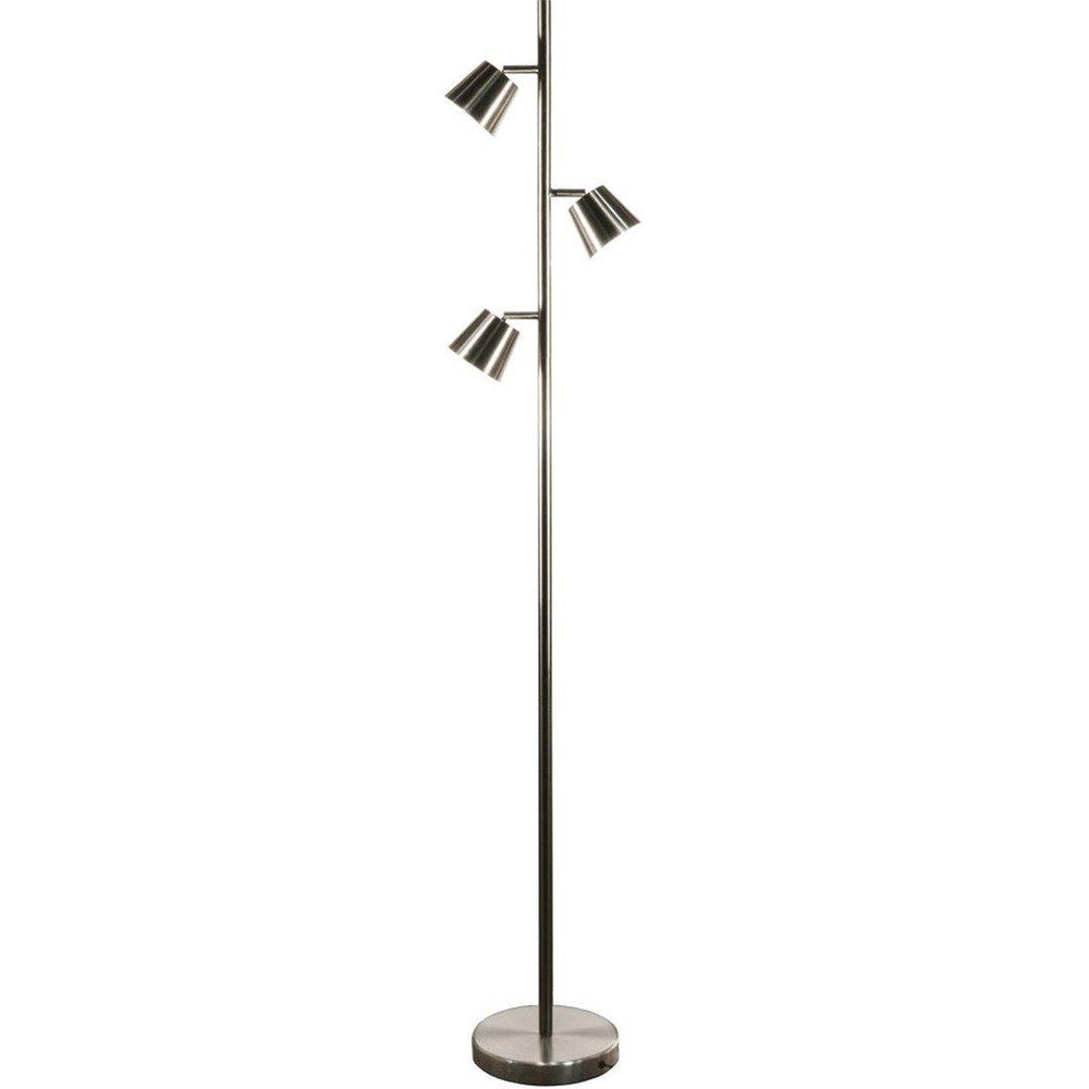 LED Steel with Tripple Light Floor Lamp - LV LIGHTING