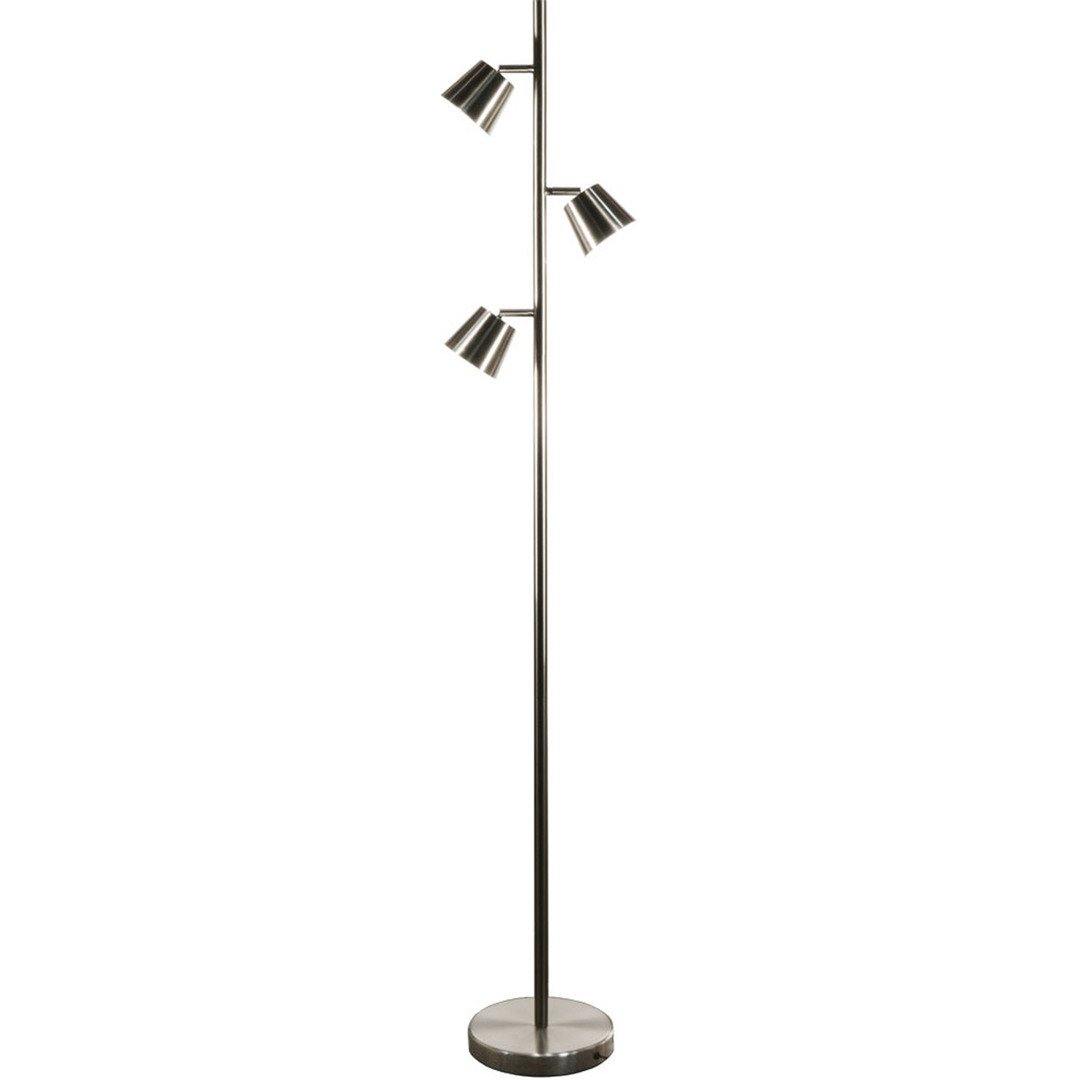 LED Steel with Tripple Light Floor Lamp - LV LIGHTING