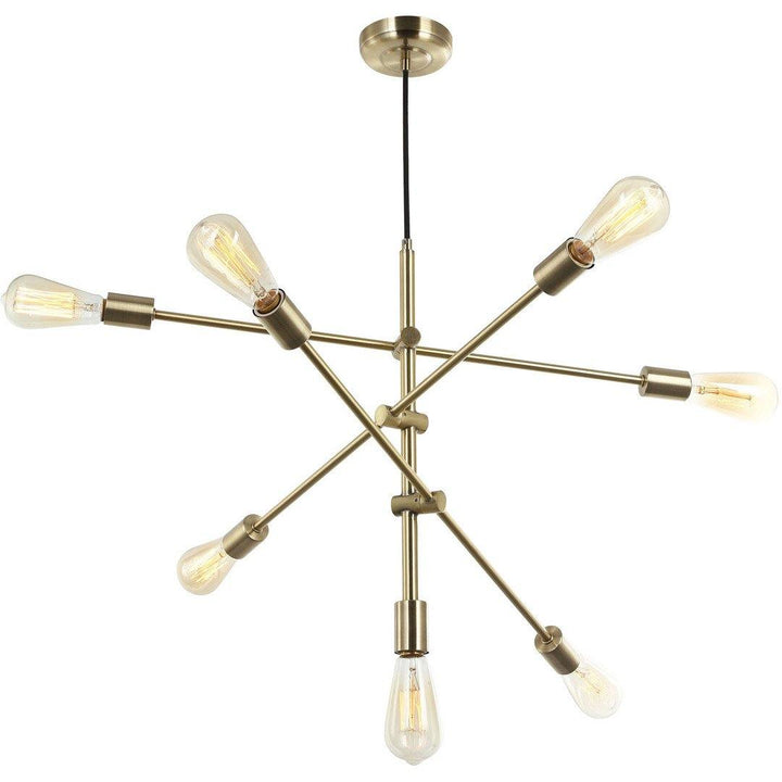 Steel with Adjustable Arms Chandelier - LV LIGHTING