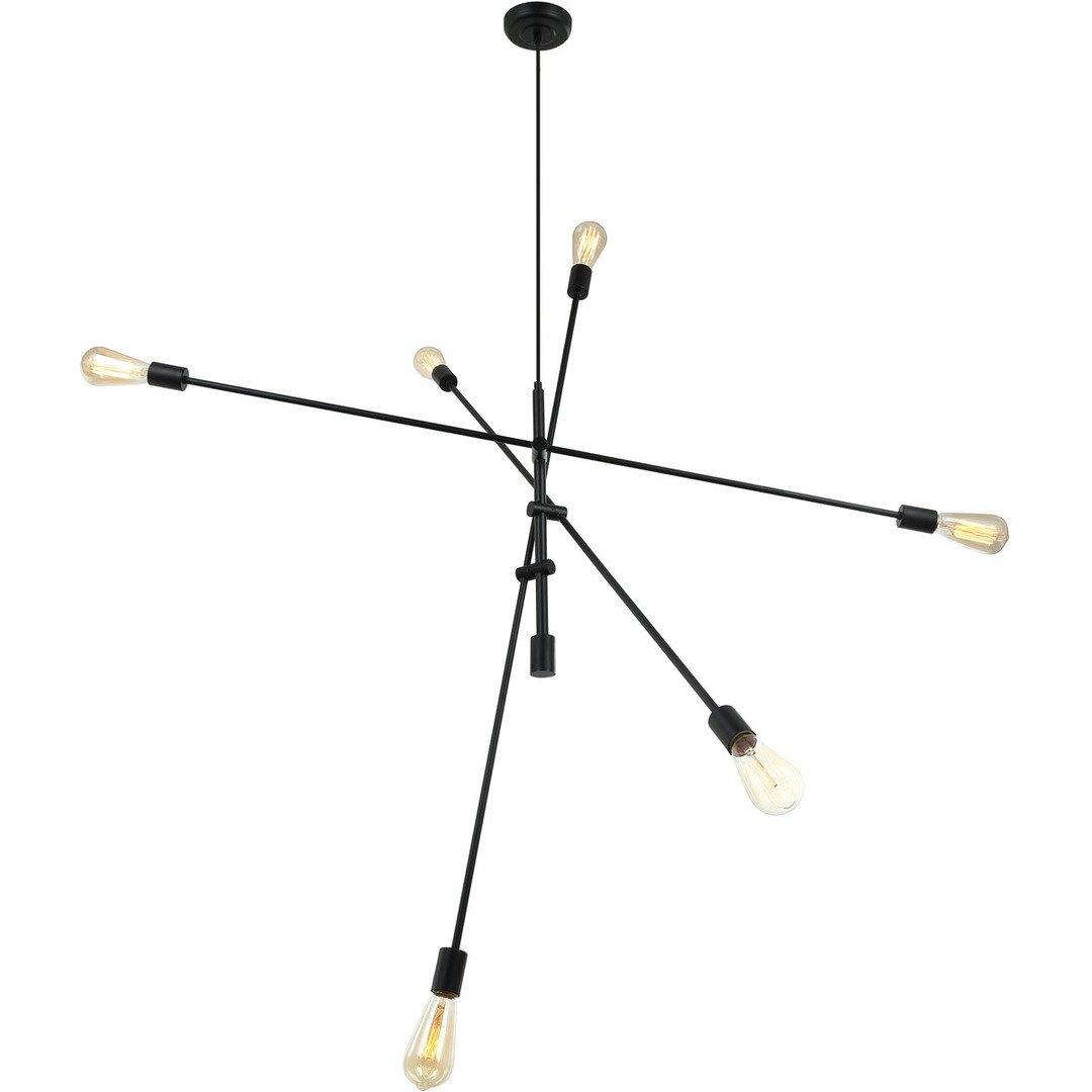 Steel with Adjustable Arms Chandelier - LV LIGHTING