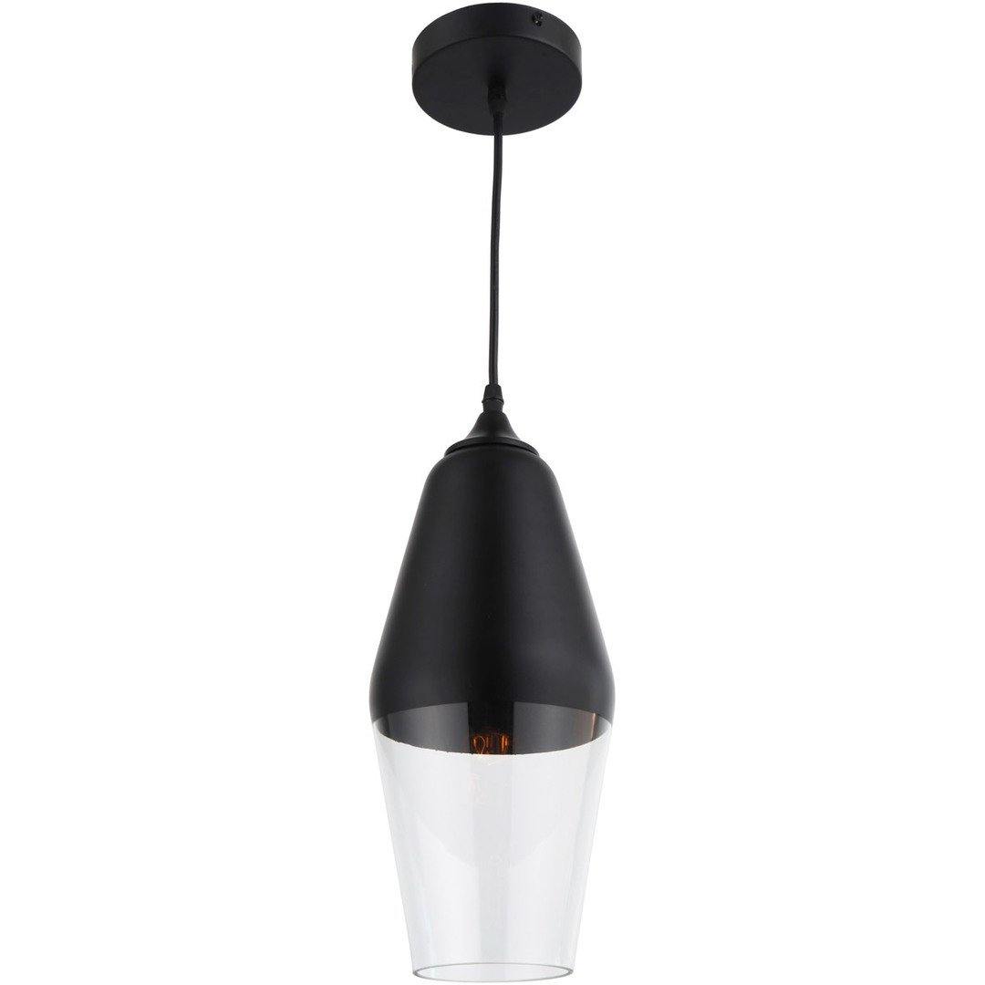 Black with Clear Glass Shade Pendant - LV LIGHTING